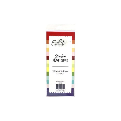 Picket fence - Enveloppe Slim Card - Rainbow